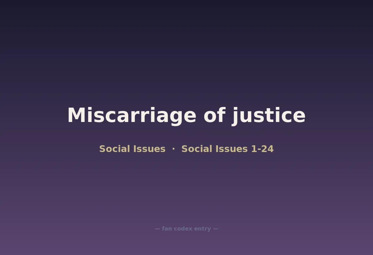 Miscarriage of justice