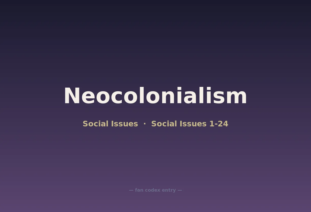 Neocolonialism