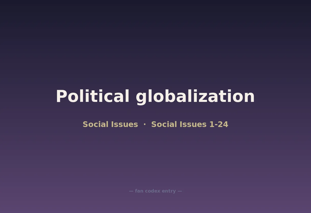 Political globalization